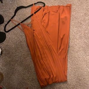 Large Burnt Orange Maxi Dress